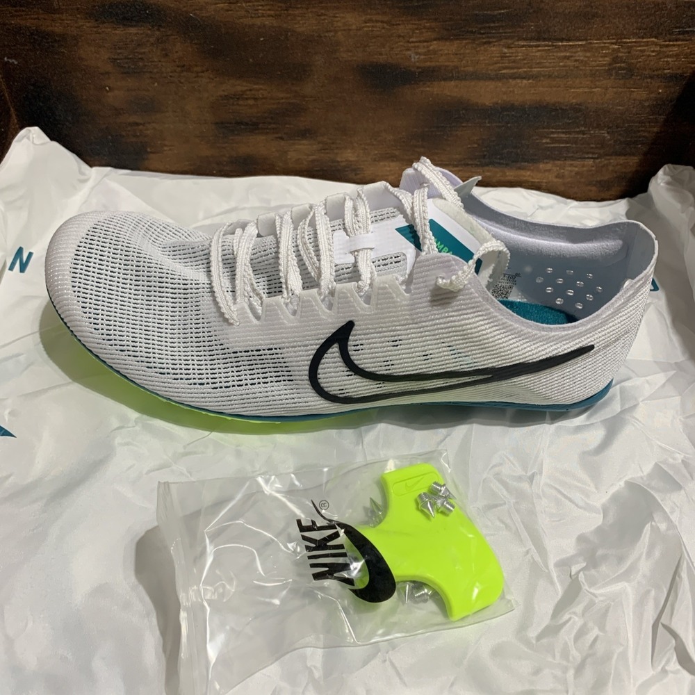 Nike Zoom Mamba 6 Spikes Track Cleats Men's Size 8.5 White Green DR2733-102